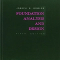 FOUNDATION ANALYSIS AND DESIGN